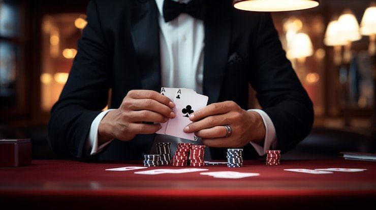 Live dealer Joker Gaming table with multi-camera feeds on mantapwd platform